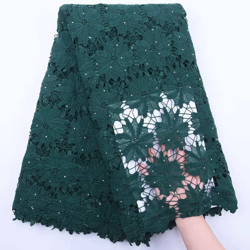 Королевский синий Африканский сухой сетчатый кружевной материал нигерийский