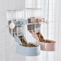 pet water bottle cage hanging bowl food water container pet dog cat bowl feeder dispenser for puppy cats dogs pet products 2021