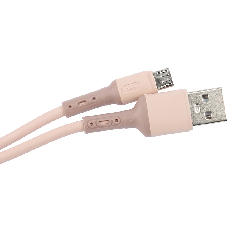 

1Pc 1M USB Cable Fast Data Charging Charger USB Wire Cord Liquid Silicone Cable
