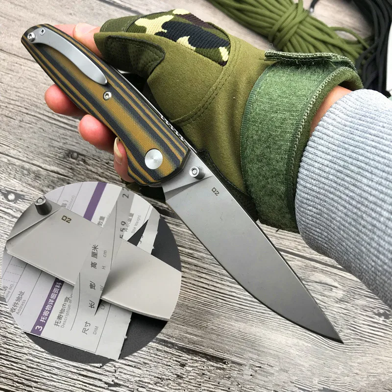 Складной нож лезвие D2 Ручка G10 Карманный Походный для повседневного