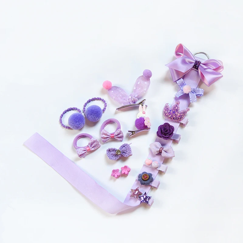 18 шт./лот детские заколки для волос Рождественский орнамент подарок ленты банты