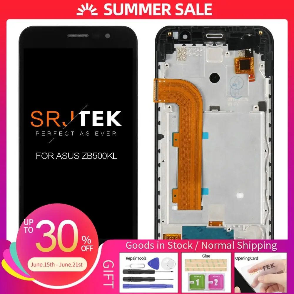 Гарантия 5 0 &quot1280x720 дисплей для ASUS Zenfone Go ZB500KL LCD сенсорный экран X00AD дигитайзер