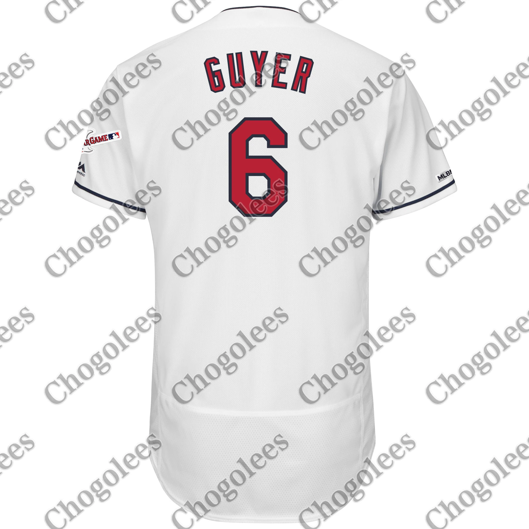 

Baseball Jersey Brandon Guyer Cleveland Majestic Home 2019 All-Star Game Patch Flex Base Player Jersey