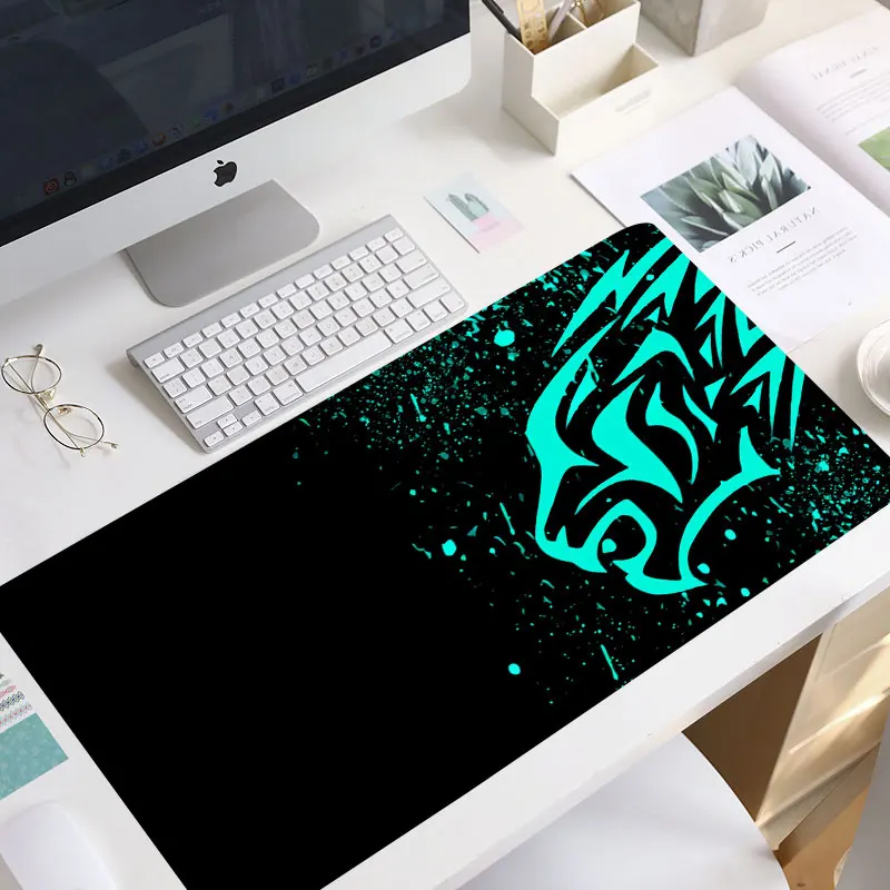 Красный Леопардовый Excovip очень длинный большой XL игровой Настольный коврик