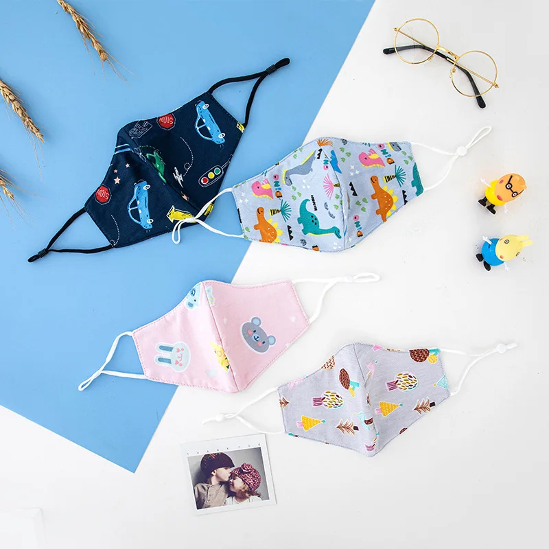 

PM2.5 Children's Mask Lightweight Breathable Anti-dust Shield High Elastic Washable Reusable Masks Fashion Cartoon Print Masks