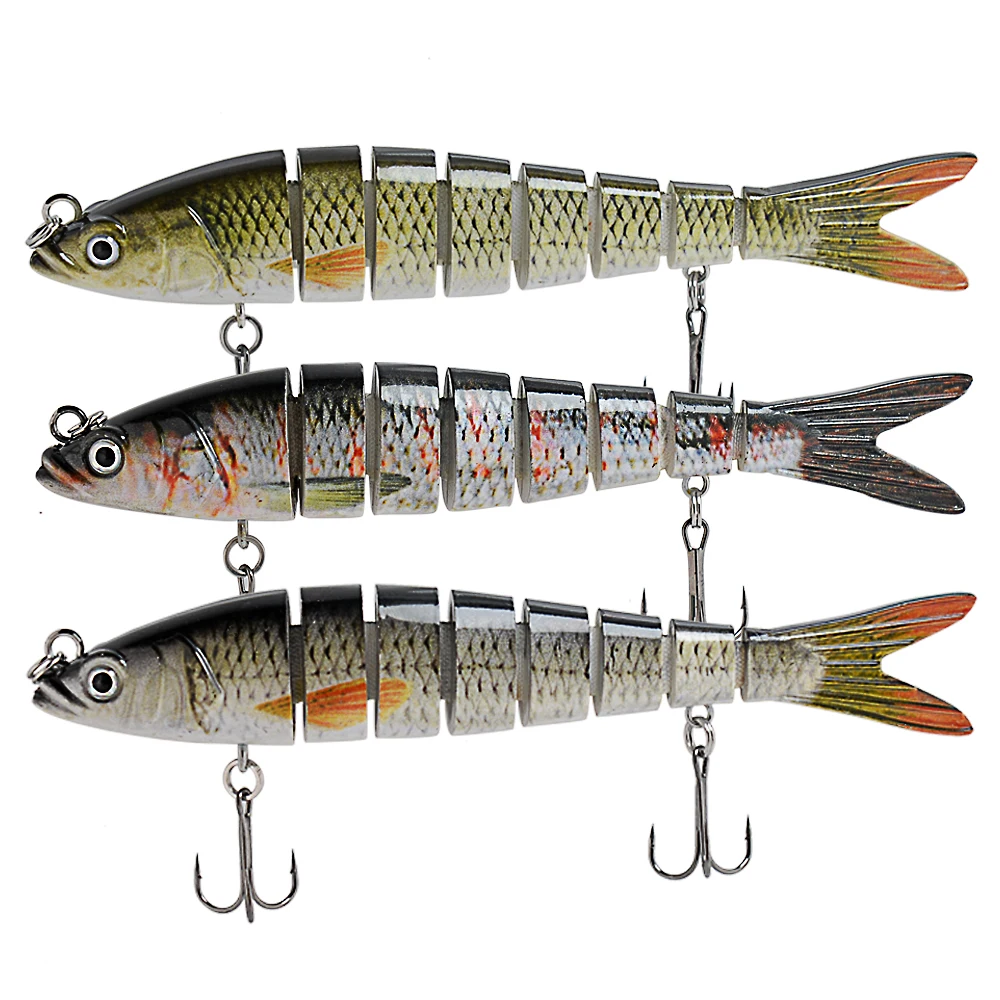 

Bass Fishing Lures trout 5.4in 0.8oz Artificial Multi Jointed Swimbaits Slow Sinking Bionic Swimming Lures Lifelike Lure Tackle
