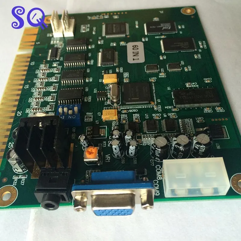 60 в 1 классическая аркадная игра PCB Jamma Time pilot Multi Game Pcb с отслеживающим мячом для