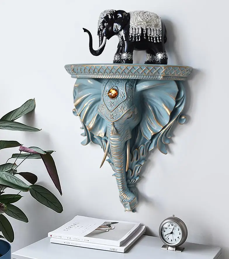 Настенная 3d статуя слона животного современное искусство и ремесло украшение
