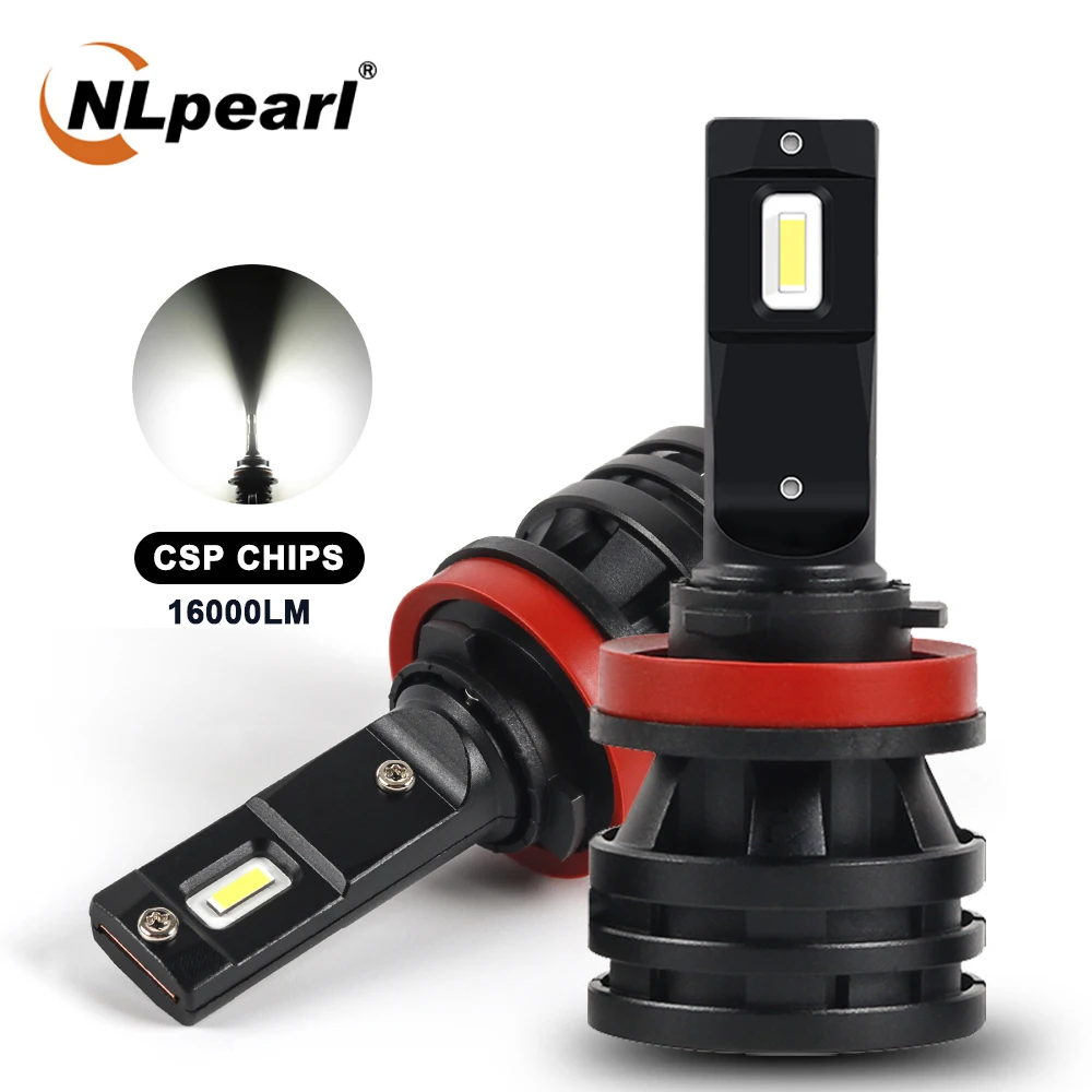 

NLpearl 50W 16000LM H9 Led Car Headlight Bulbs H8 H11 Led 6500K CSP H4 Hi/Lo Beam H7 9005 9006 9012 9004 9007 H13 Auto Lamp 12V