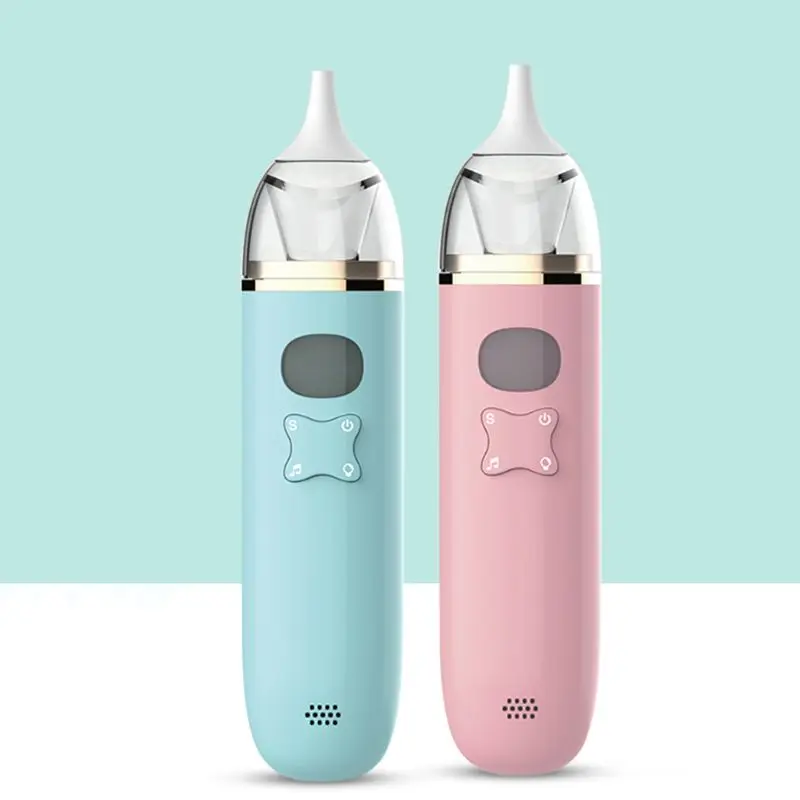 

Безопасный детский Назальный аспиратор с ЖК-экраном, безопасный и музыкальный Электрический Очиститель носа для младенцев и очиститель но...