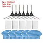 5 фильтров hepa, 6 боковых щеток, 5 штук. Запасные части для робота-пылесоса Proscenic 780T, 790t