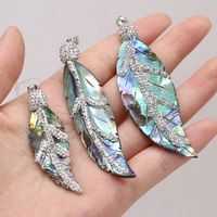 2021new natural semi precious stone irregular abalone pendant multi size making diy necklace bracelet jewelry accessories gift