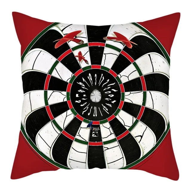 Наволочка с рисунком Дартс Реалистичная печать на подушку для стула украшение