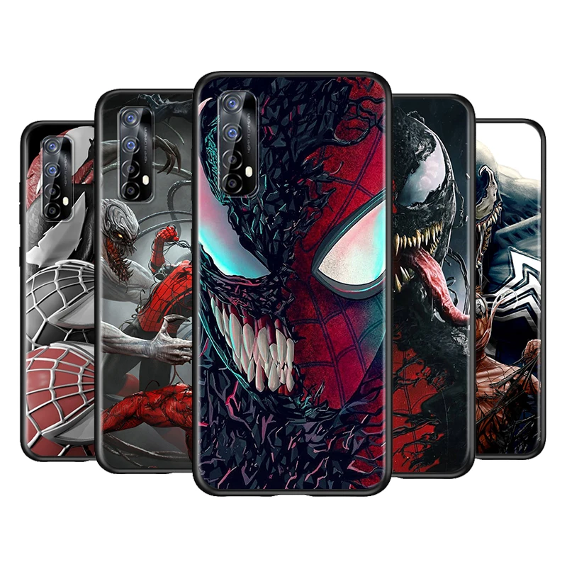 

Spiderman And Venom For Realme 8 8i C21 C20 GT Neo Flash Edition Explorer Master Neo2 Narzo 30 50i 50A C21Y Phone Case