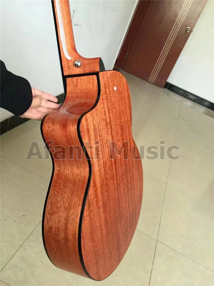 Afanti Музыку высокого качества 39 дюймов елового Топ Акустическая гитара/из