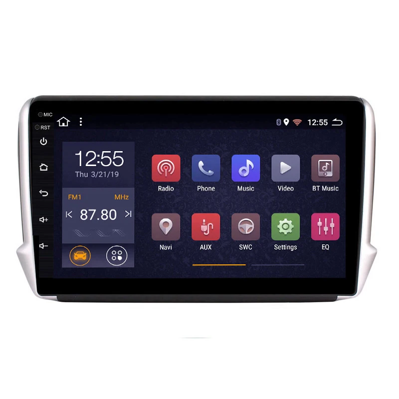 10 1 дюймовый IPS + 2.5D Android 8 2 32G автомобильный DVD GPS навигатор для Peugeot 2008 208 серия 2014 2015