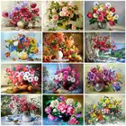 Набор для рисования по номерам AZQSD, Набор для творчества, ручная краска, подарок, акриловая краска, рисование по номерам, ваза, украшение для дома