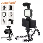 Комплект видеозаписи Jumpflash, оборудование для видеозаписи с триподом Octopus, заполняющий свет, затвор для камеры Youtube TikTok