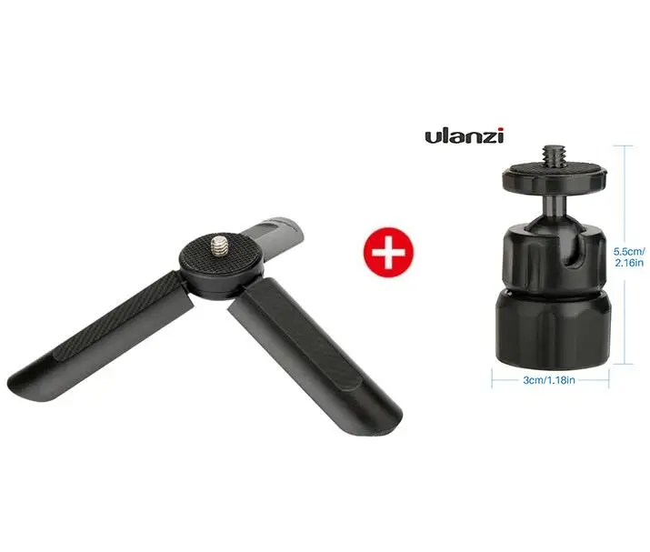 Мини-штатив Ulanzi для телефона, смартфона, видео, штатив с ручкой для DJI Osmo, карманный карданный стабилизатор для Gopro 7 6 5 4 Zhiyun Smooth 4 - Цвет: phone clip Ballhead