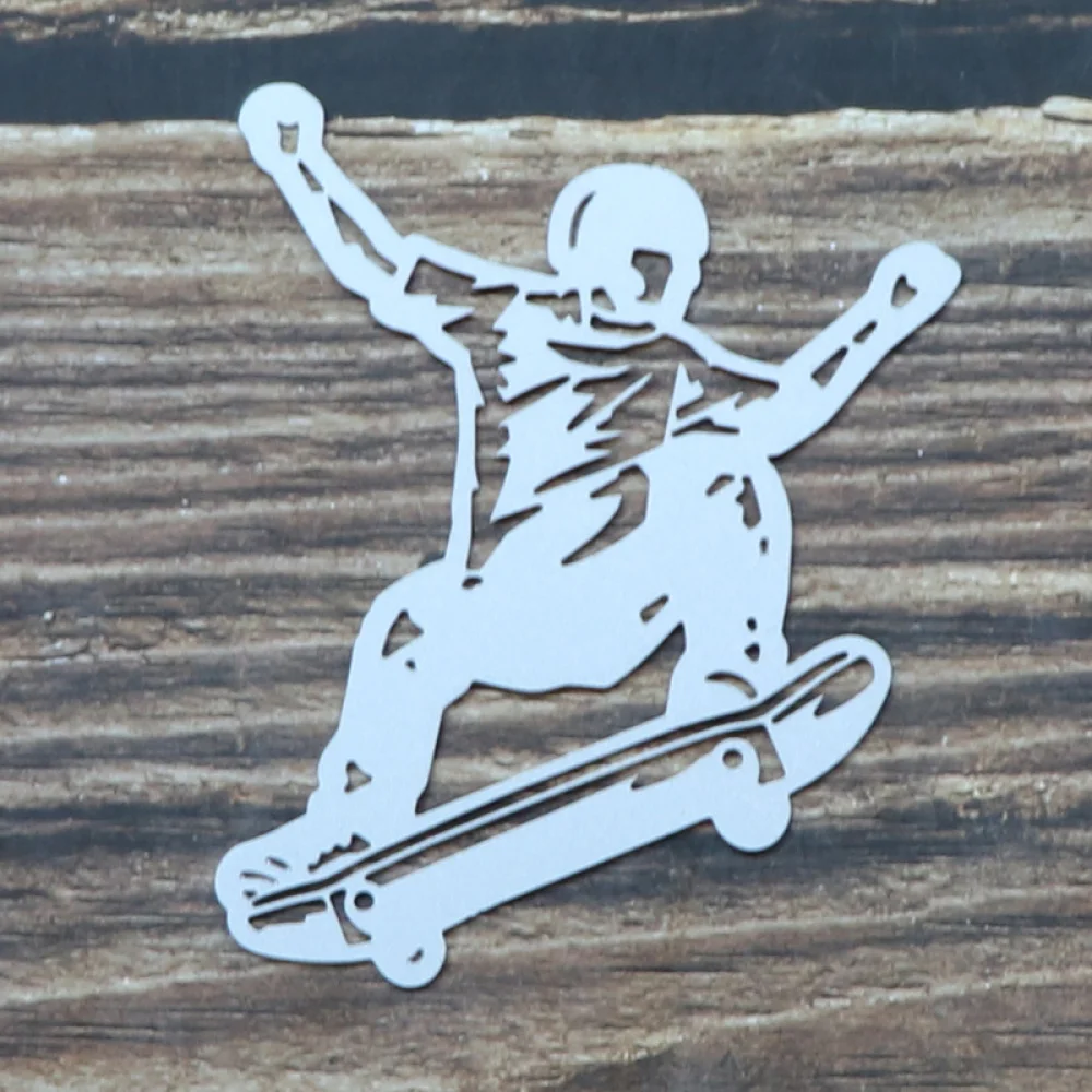 METAL CUTTING DIES Skateboard Frame Background Scrapbooking 