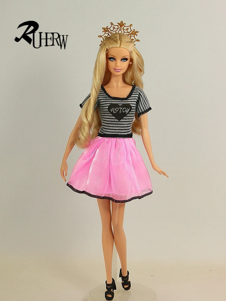 Новое поступление 5 шт./лот Модное вечернее платье для девочек Вечернее куклы