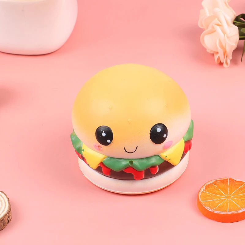 Лидер продаж милые шоколадное печенье гамбургер медленно поднимающийся мягкий