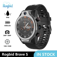 rogbid brave s 1 39%e2%80%9d amole smart watch 4g lte global gps 1gb 16gb dual camera 8mp ip68 waterproof andriod smartwatch men women