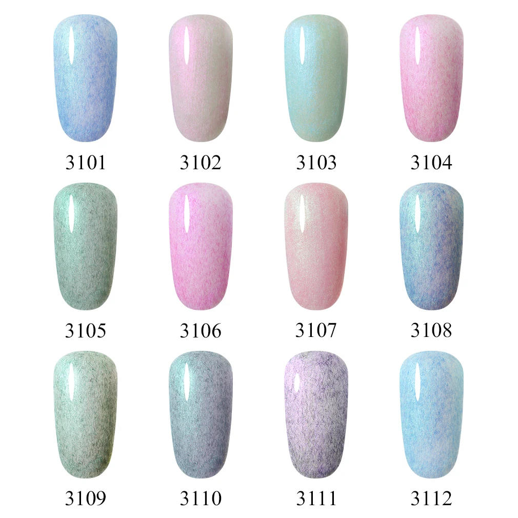 CLAVUZ 8 мл Лак для ногтей из искусственного меха в виде ракушки цветной гель Русалка