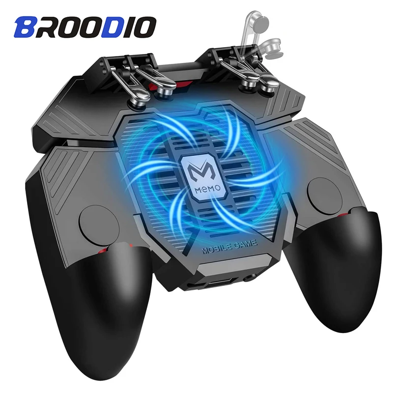 

Six Finger Gamepad PUBG Controller AK77 for IPhone Android Pugb Mobile Controller L1 R1 Shooter Triggers Fire Joystick Game pad