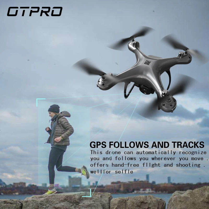 Новинка 2020 OTPRO GPS Дрон с камерой 4k 2 4G 5G Wifi FPV Follow Me 50x Zoom 20 минут полета PTZ