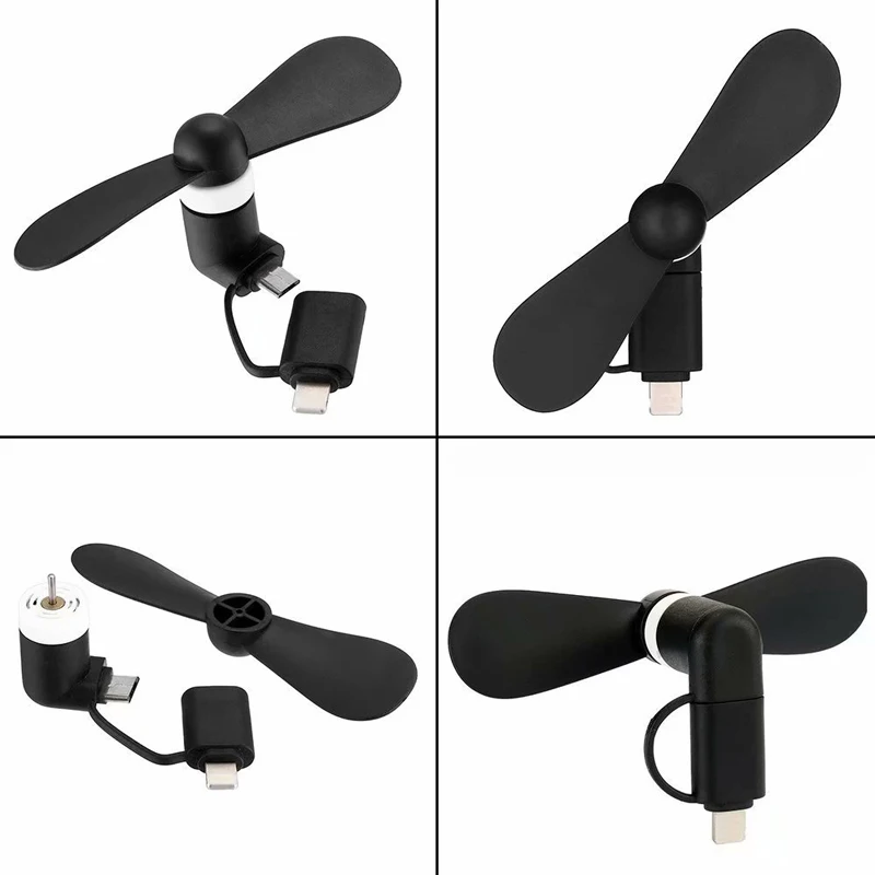 Портативный 2 в 1 USB вентилятор для мобильного телефона Powerfull hanldhened мини iPad iPhone 5 6 7 8