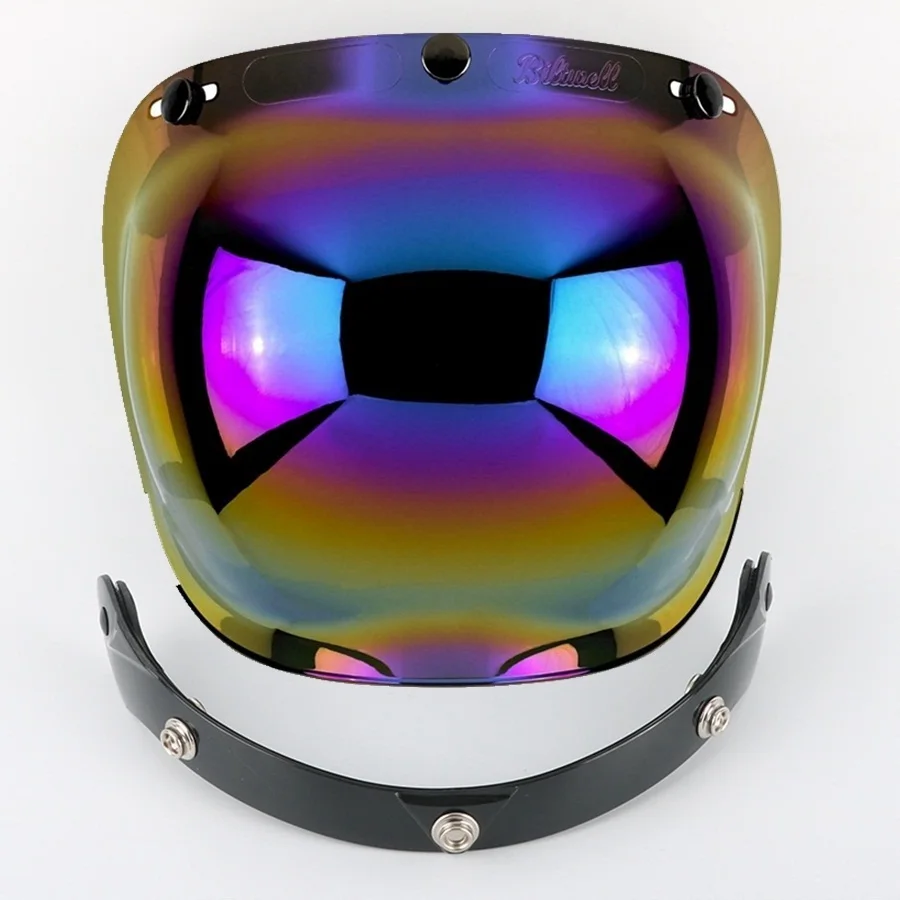 Free shipping 1pcs 3 Snap AntiFog Moto Bubble Shield Single Lens Mirror Flip Up Adapter Open Face Motorcycle Helmet | Автомобили и