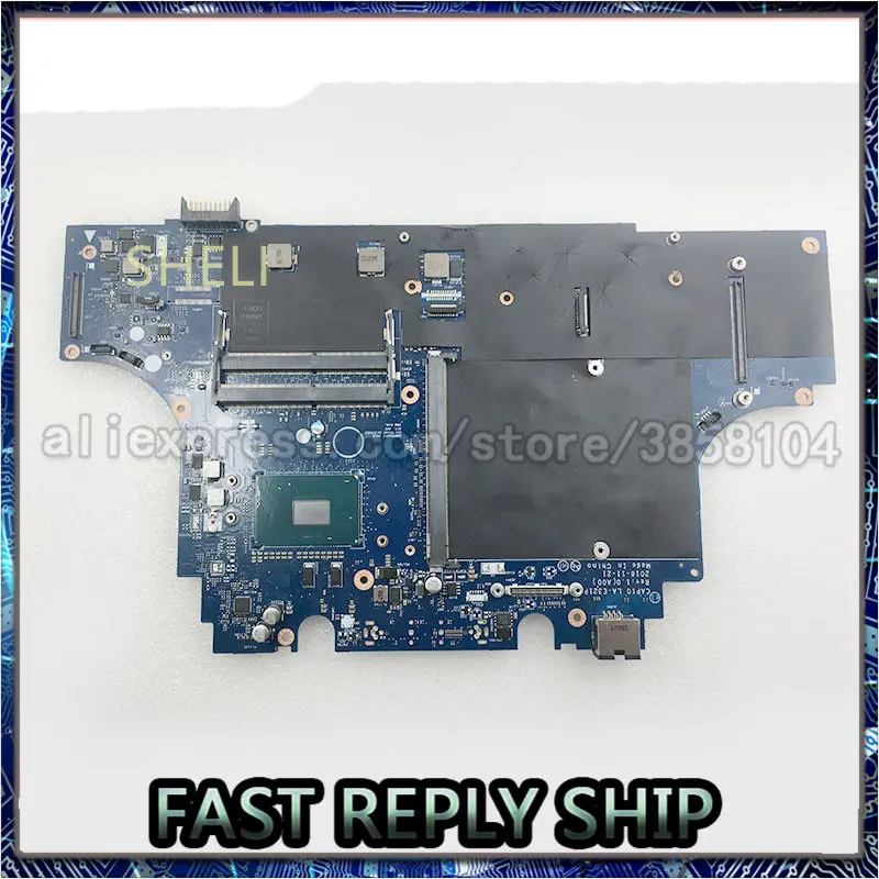 SHELI для DELL Precision 7720 Материнская плата ноутбука с I7-7920 CPU CN-05V4K9 CAP10 LA-E321P DDR4 тест ОК |