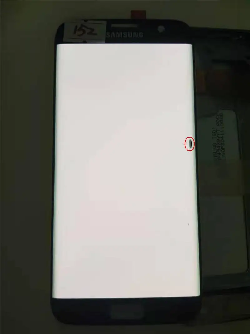 NO.152 Black 100%ORIGINAL 5.5'' AMOLED LCD for SAMSUNG Galaxy s7 edge G935 G935F Touch Screen Digitizer Display With Black Dots - Цвет: NO.152 Black