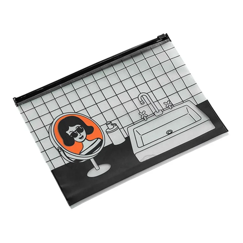 Новый ПВХ прозрачный водонепроницаемый карандаш сумка органайзер для хранения