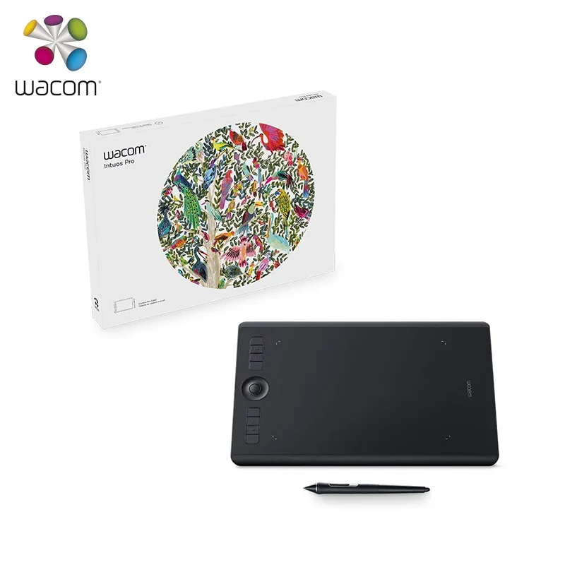 Wacom Intuos Pro PTH-660 цифровой графический планшет для Mac или ПК, средний размер 8192 уровень давления