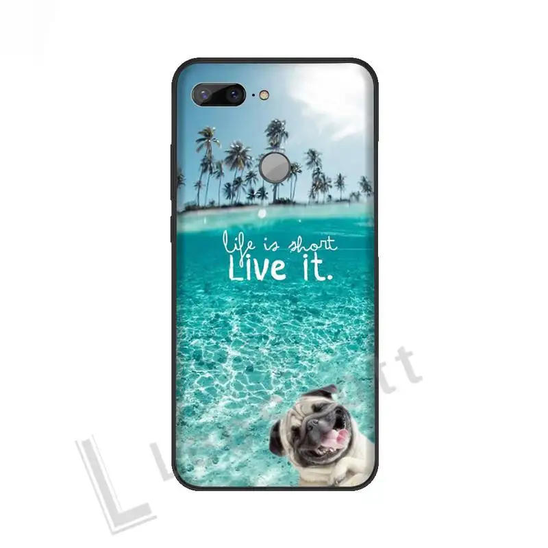 

Pug French Bulldog beach sunset Phone Cases For Huawei NOVA 2 2i 2s 3i 4 4e 5 plus P10 lite 20 P20 pro honor10