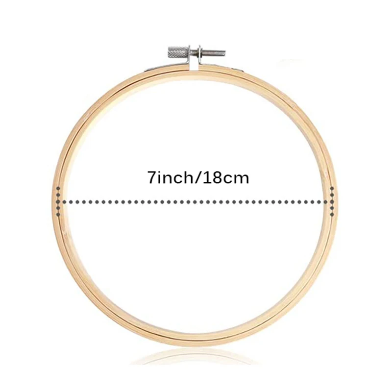 Круглая вышивальная рамка для вышивки Solid Wood Wreath Small Shed Frame Handmade Craft Tools DIY.