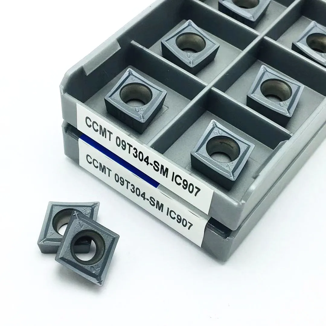 Вставка из цементированного карбида CCMT09T304 SM IC907 CCMT09T308 IC908 внутренний токарный