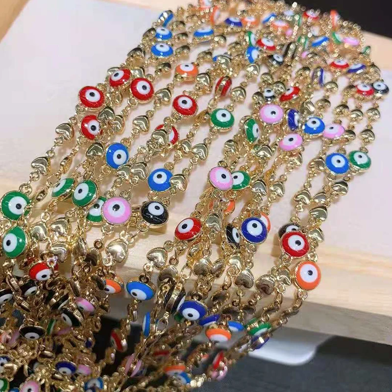 

40'' New style Golden plated Paved Necklace Angel eyes Pendant Chain Jewelry Connector DIY Fine Jewellery Making