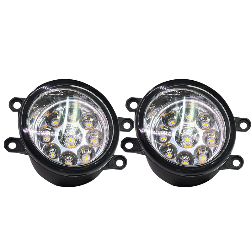 cawanerl 1 pair h8 h11 car daytime running light fog light drl led light white blue orange for toyota yaris vitz hatchabck 2005 free global shipping
