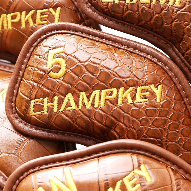 [2 цвета] крокодиловый узор ПУ Утюги головные уборы Гольф Железный полный набор #