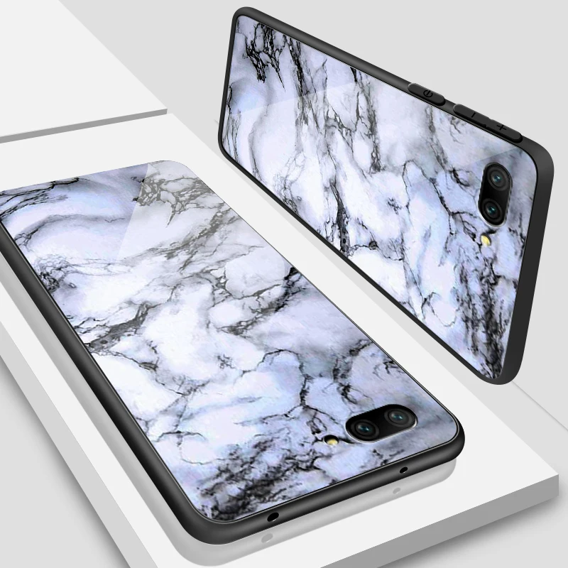W106 Роскошный чехол для Huawei Honor 6X 7A 7C 7X 8A 8X9 облегченное закаленное стекло чехол Y6 Y9 Y7 премьер-профессионал Magic2 дизайн полоса задняя крышка - Цвет: W106