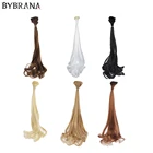 Волосы для шарнирной куклы Bybrana, прямые волосы из синтетического волокна для самостоятельной сборки, 30 см х 100 см, 1 шт.