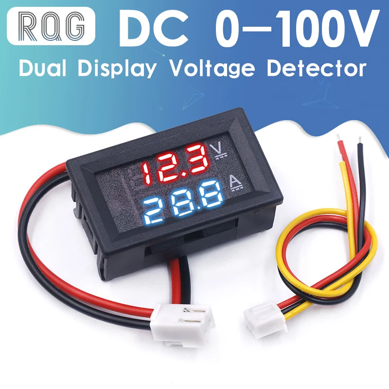 DC 0 100V 10A цифровой вольтметр Амперметр Двойной Дисплей Напряжение детектор панель