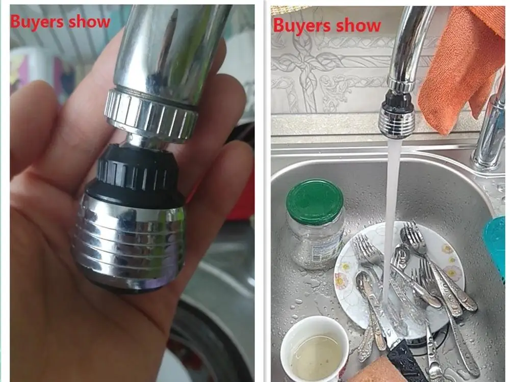 Кухня кран насадки для душа воды Bubbler экономии коснитесь аэратор 360 градусов
