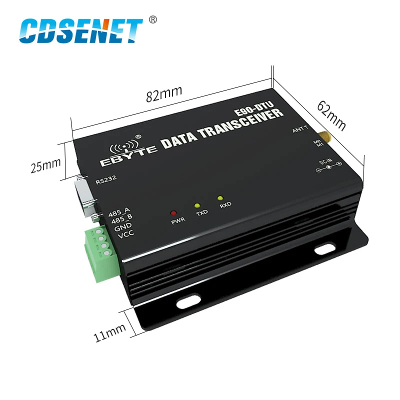 RS232/RS485 ModBus Modem 433MHz 17dBm Long Distance 1km LNA Digital FEC High Speed Continuous Transmission IOT E90-DTU(433C17)