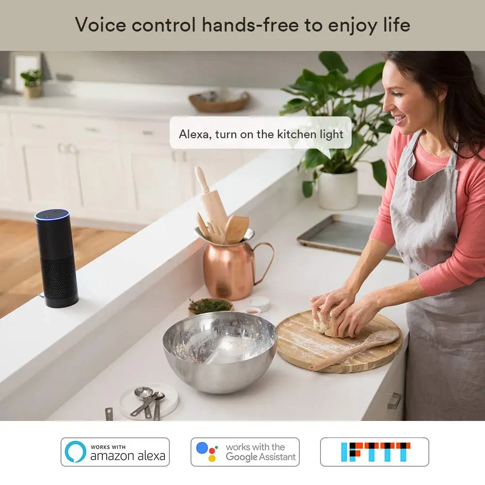 BOAZ-EC умный светильник e14 WiFi RGBCW Светодиодная лампа-свеча Голосовое управление от Alexa Echo/Google Home/ifttt умный Домашний Светильник s(5 шт