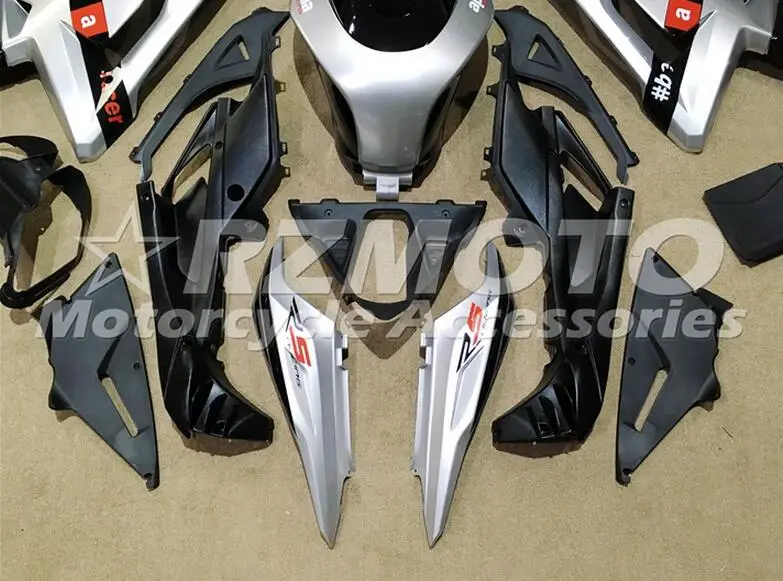 

4Gifts New ABS Injection Fairing Kit Fit for Aprilia RS125 06 07 08 09 10 11 RS4 RSV 125 2006 2011 Fairings set Silver