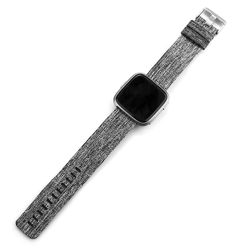 Women Men pulseira for Fitbit Versa 2 band Quick Release cinturini Lite strap Breathable Woven Fabric watchband | Наручные часы